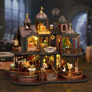 DIY บ้านตุ๊กตาไม้จิ๋วชุด 3D ปริศนาการผลิตประกอบของห้องของเล่นบ้านตกแต่งห้องนอนสําหรับของขวัญวันเกิดเพื่อน