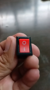 10PCS Push Button Switch 6A-10A 250V 3Pin on/off Rocker Switch Black/Red