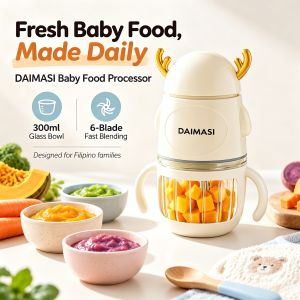 Baby Portable Mini Chopper - Blender Grinder Spices Meat Crusher Food Processor