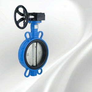 Worm Gear Wafer Butterfly Valve for Water and Oil Systems Stainless Steel