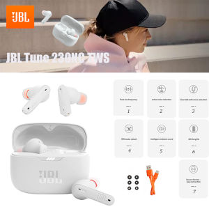𝐉𝐁𝐋 Tune 230NC TWS True Wireless Earbuds V5.2 Sports Stereo Microphone Bluetooth Earbuds Wireless Waterproof Sports Earphones for IOS/Android/Ipad Bass Bluetooth Headphones with Charging Case