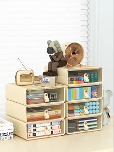 [1PC] Borong365 Stackable Drawer Storage Box Kotak Laci Meja Desk Table Top Organizer Cosmetic Office Stationery Storage