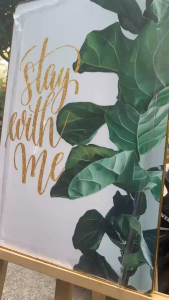 Tranh Treo Tường Gỗ Tráng Gương 3D Lá Xanh Tropcal Nhiệt Đới Phòng Khách Phòng Ngủ Decor Nhà Hàng Spa