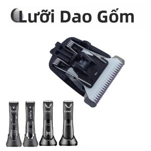 Kemei | Đầu Cắt Bằng Gốm Thay Thế Cho Máy Cắt Tỉa Tóc Điện Kemei Phụ Kiện Cho Các Mẫu 1838/1840/1845/1846