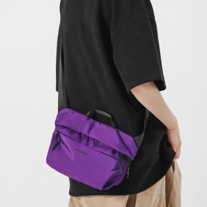 Street Style Mens Crossbody Bag Sporty Casual Single Shoulder Trendy Chest Bag for Cycling And Leisure Activities