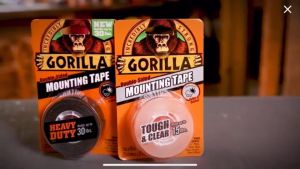 Gorilla tape Heavy Duty Double Sided Mounting Tape 1 Inch x 60 Inches Black