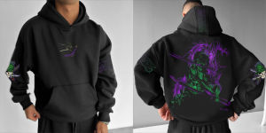 เสื้อสเวตเชิ้ตมีฮู้ดลายดราก้อนบอล - ผ้าฝ้ายพรีเมียม นุ่มและยืดหยุ่น ระบายอากาศได้ดี สบาย เหมาะสำหรับวันที่ต้องใช้แรงและวันพักผ่อน เสื้อสวมหัวมีสไตล์