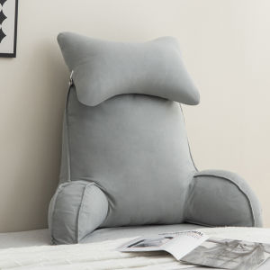 Modern Minimalist Large Backrest Bedside Pillow Neck Support Removable Cover Sofa Backrest Cushion Waist Support Pillow