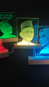 Wooden LED Lamp Base︱ABS︱Wood︱Frame︱Night Light Holder︱7 Colors︱Warm︱White