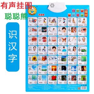 Audio Hanging Picture Early Childhood Education Enlightenment Cards for Children Learning to Read And Recognize Chinese Characters
