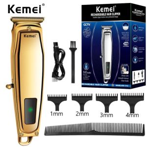 Kemei KM-1312 Professional Hair Trimmer USB Fast charge Hair Cutting Machine Rechargeable Electric Hair Clippers li-on Battery