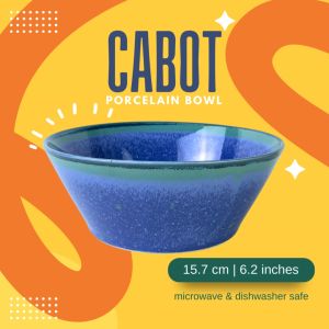 CABOT Porcelain Soup Bowl | Mangkok Sup Keramik | Mangkuk Porselen
