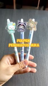 PULPEN PENGHAPUS MIKA SANRIO TINTA HITAM | PEN TINTA HITAM | PEN PENGHAPUS | PEN SANRIO | HELLOKITTY | POCACCO | CINAMORROL | KUROMO | MELODY | KUROMI | TTD