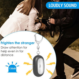 Personal Alarm 120-130dB Safe Sound Emergency Self-Defense Security Alarm Keychain LED Flashlight Anti Attack Tool For Women Girls Kids