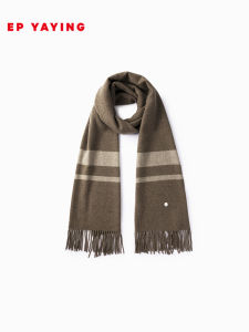 EP YAYING Cashmere Scarf Undyed Tassel Shawl Blanket W402A Business OL Style Pure Color Rectangle Shape Womens Fashion Accessory