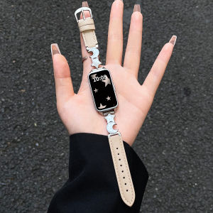 Huawei Band6Pro Leather Sports Watch Band Compatible with Huawei Bracelet 10/9/8/7 Elegant Feminine Smartwatch Strap