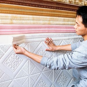 NEW!! WALL BORDER LIST (LEBAR 5 CM) WALL BORDER FOAM 3D /WALLPAPER LIST FOAM STIKER DINDING/ LIST DINDING 3D TERMURAH!! WALL BORDER LIST/ WALL LIST BORDER FOAM 3D /WALLPAPER LIST FOAM STIKER DINDING/ LIST DINDING 3D TEBAL 2.3 METER