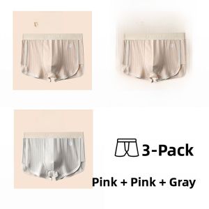 miiow | Pure Cotton Antibacterial Breathable Boxer Shorts For Men Summer Sport Style Mid Waist Flat Angle Briefs Youth Underwear