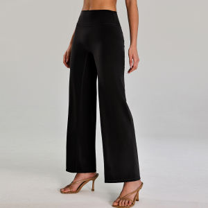QYUED | Squat Proof Quick-Drying High-Waisted Flared Trousers