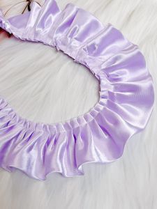 5.5 Double-Layer Satin Wooden Ear Lace Lace Handmade DIY Doll Clothes Skirt Cuff Curtain Lace Accessories