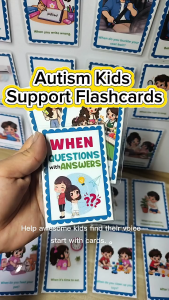 When Questions Flashcards for Kids Question & Answer Cards for Autism Speech Delay & Special Education SPED