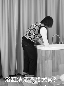 Condor Baby Seal Short Handle Telescopic Bathroom Cleaning Brush Multiuse Cleaning Tool for Sinks Taps Tiles Bathtubs