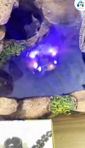 เครื่องสร้างควันหมอกอัตโนมัติ น้ำพู พร้อมไฟLED อัลตราโซนิกเครื่องสร้างหมอก เครื่องฉีดน้ำอัลตราโซนิก ไฟLED 12 ดวง อุปกรณ์ตกแต่งสวน น้ำพูบ่อปลา เครื่องพ่นควัน