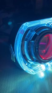 Lampu LED Projie Biled Matrix ORI 4.5 Inch CR7 Cut Off Shroud Chrome 30W