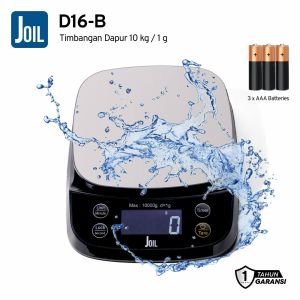 Joil Timbangan Dapur Digital 5Kg & 10Kg Waterproof dengan Tare Chargeable - D16