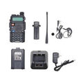 Bộ đàm Baofeng UV-5R phiên bản mới nhỏ gọn  Bộ đàm 2 băng tần số UHF/VHF kết hợp nghe đài FM và đèn pin chiếu sáng chuyên dụng cho bộ đàm, Bộ đàm công suất cao. 