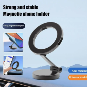 Strong Magnetic Cell Phone Holder Car 360° Swivel Adjustable Back Sticker Holder Magsafe for IPhone 15 Samsung Xiaomi Universal