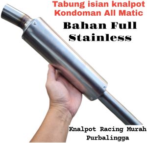 TABUNG KNALPOT ISIAN KONDOMAN STAINLESS INLET 38MM