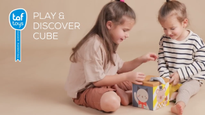 TAF TOYS ของเล่นกล่องทิชชู่หยอดบอล เสริมพัฒนาการ Play & Discover Cube