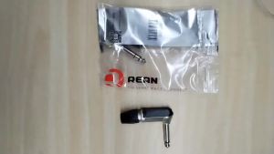 [Sakiyo]Neutriks REAN jack 6.35 TS TRS 90 ° L-shaped Right Angle Plug Stereo / Mono 2 3 Pole 6.5 1/4 Microphone Guitar Audio NYS207 208