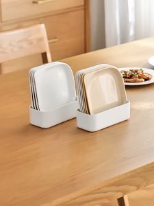 Reusable Dinner Plates Washable Dessert Plate Multi-functional Snack Plate Bone  Spitting Plate