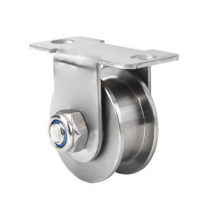 สแตนเลส H/v/u ร่องเลื่อนล้อรางลูกกลิ้งรางเลื่อนรางล้อเก้าอี้แข็งรอกแบริ่งสำหรับ Swing Sate + Bracket