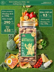 Three Squirrels | Hạnh Nhân Úc Bóc Tay Cỡ Lớn 380g
