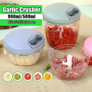 Máy xay tỏi ớt cầm tay minidung tích 500ml/900mlmáy nghiền tỏi- dụng cụ xay tỏi đa năngdây kéo gia dụng cầm tay