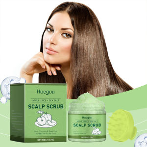 Dầu Gội Tẩy Tế Bào Chết Da Đầu Với Muối Biển Kèm Dụng Cụ Massage Silicon Làm Sạch Sâu Dưỡng Chất Kiểm Soát Dầu Hương Thảo Tươi Mát Dành Cho Mọi Loại Tóc