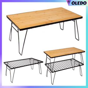 Foldable Multipurpose Stacking Storage Rack & Steel Camping Table