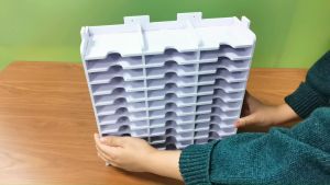 Sanfurney 36 Slots Ink Pad Holder and Stamp Pad Storage Organizer for Stampin Up or Ranger Ink Pads Diamond Painting Tray