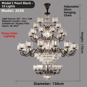 Aiskdan | High Ceiling Large Chandelier