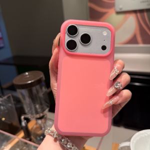 Ốp Lưng Jello Sanding Bumper Cho iPhone 17/16/15 Pro Max - Vỏ Cứng Chống Sốc Màu Kem Sang Trọng Mờ Lì Kiểu Macaron Thiết Kế Đơn Giản Chính Hãng