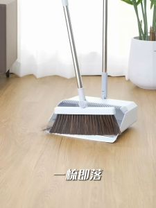 ชุดไม้กวาดพร้อมโกยผง ชุด 2ชิ้น ชุดไม้กวาด Broom and Dustpan Set ชุดไม้กวาดหมุนได้ สามารถกวาดได้ทั่วถึงทุกซอกมุม ชุดไม้กวาด 2 ชิ้น - Lazada