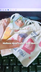 IDCraftBag - Amplop Idul Fitri Serut - Kantong Serut Angpao Lebaran THR