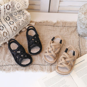 Vintage Breathable Versatile Matching Soft Sole Girls Sandals
