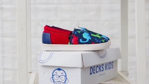 DECKS KIDS SEPATU ANAK HAMADA DINO RED SIZE 22-36