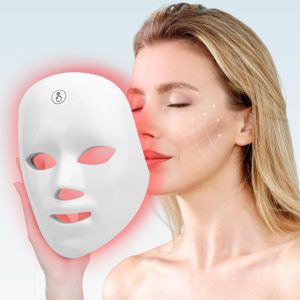Led Light Therapy Mask 7 Color Led Face Mask Light Therapy Face Light therapy Device Red Light Therapy Adapt All Skin Diminish Spots Remove Wrinkles Red light face mask