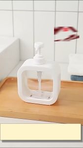 Bình đựng dầu gộisữa tắm trong suốt. Chai chiết xà bông - H102