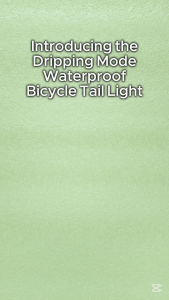 [SG Ready Stock] Dripping Mode Waterproof Bicycle Warning Tail Light 3 Hours Battery Life High Brightness Safety Light Lightweight Type-C Fast Charging Rear Lights